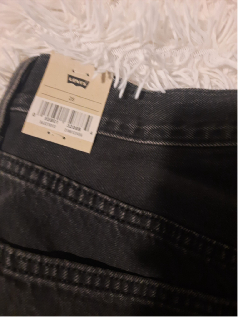 Women's High-Rise Black Denim Cutoff Shorts - Picture 8 of 8
